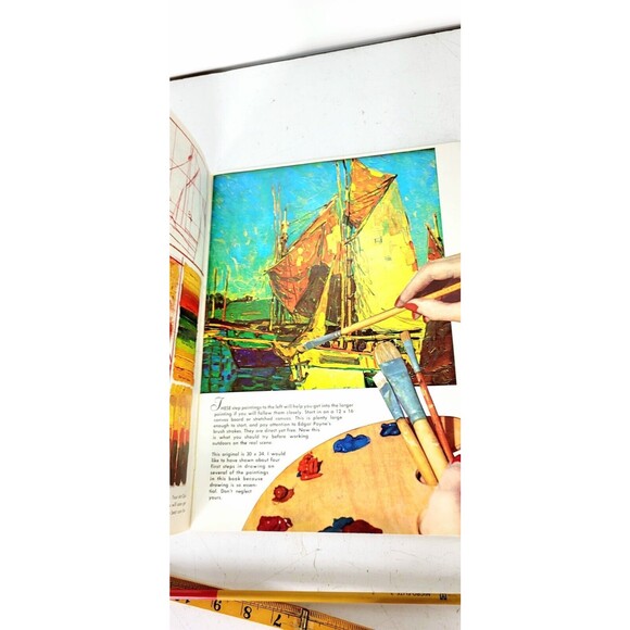 Vintage How To Draw and Paint Seascapes by Walter Foster Art Instruction Book - Picture 6 of 7